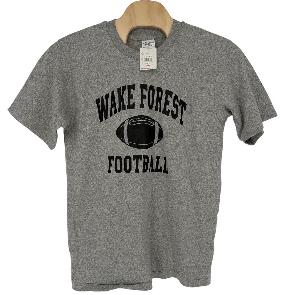 Vintage Cotton Exchange Wake Forest University Football T-Shirt - Size XL NWT